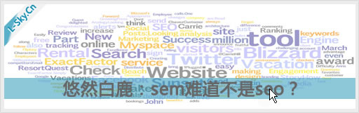 悠然白鹿:sem与seo的区别!